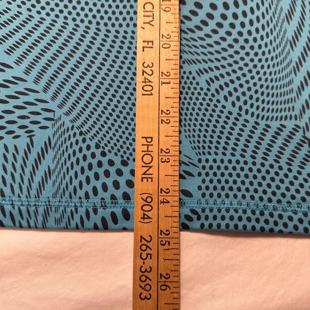 Nike Pro Womens Blue Black Dot Pattern Quarter Zip Long Sleeve Training Top M - Picture 7 of 10